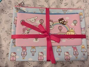 2024 Sanrio Hello Kitty & Friends Clear Skies 2 Pencil Pouches Medium & Large